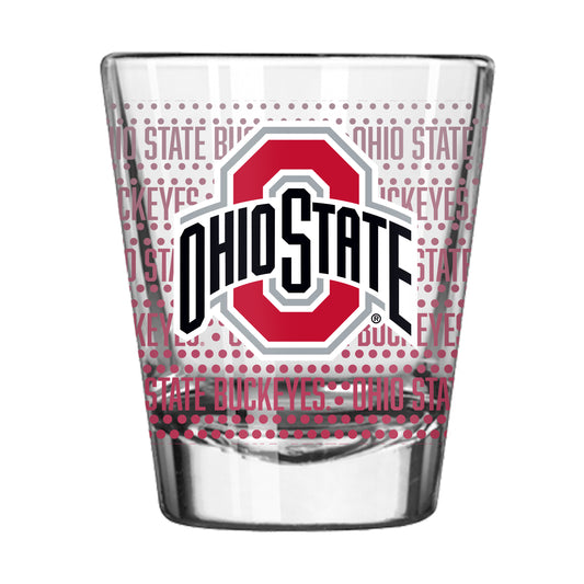 Ohio State 2oz Chant Fade Shot Glass