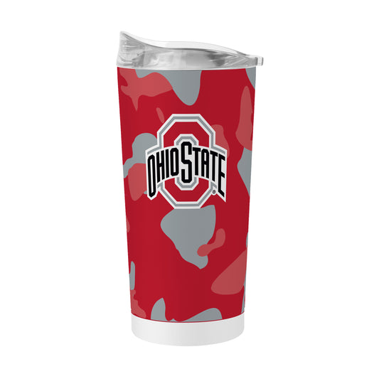 Ohio State 20oz Camo Powder Coat Tumbler