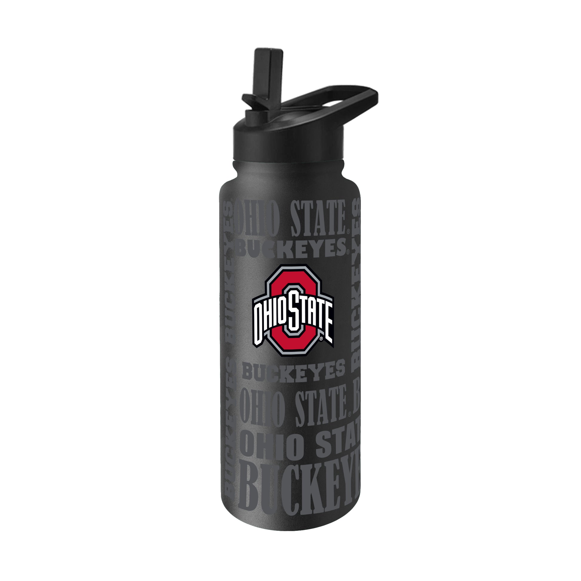 Ohio State 34oz Black Replay Quencher Bottle
