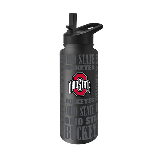 Ohio State 34oz Black Replay Quencher Bottle