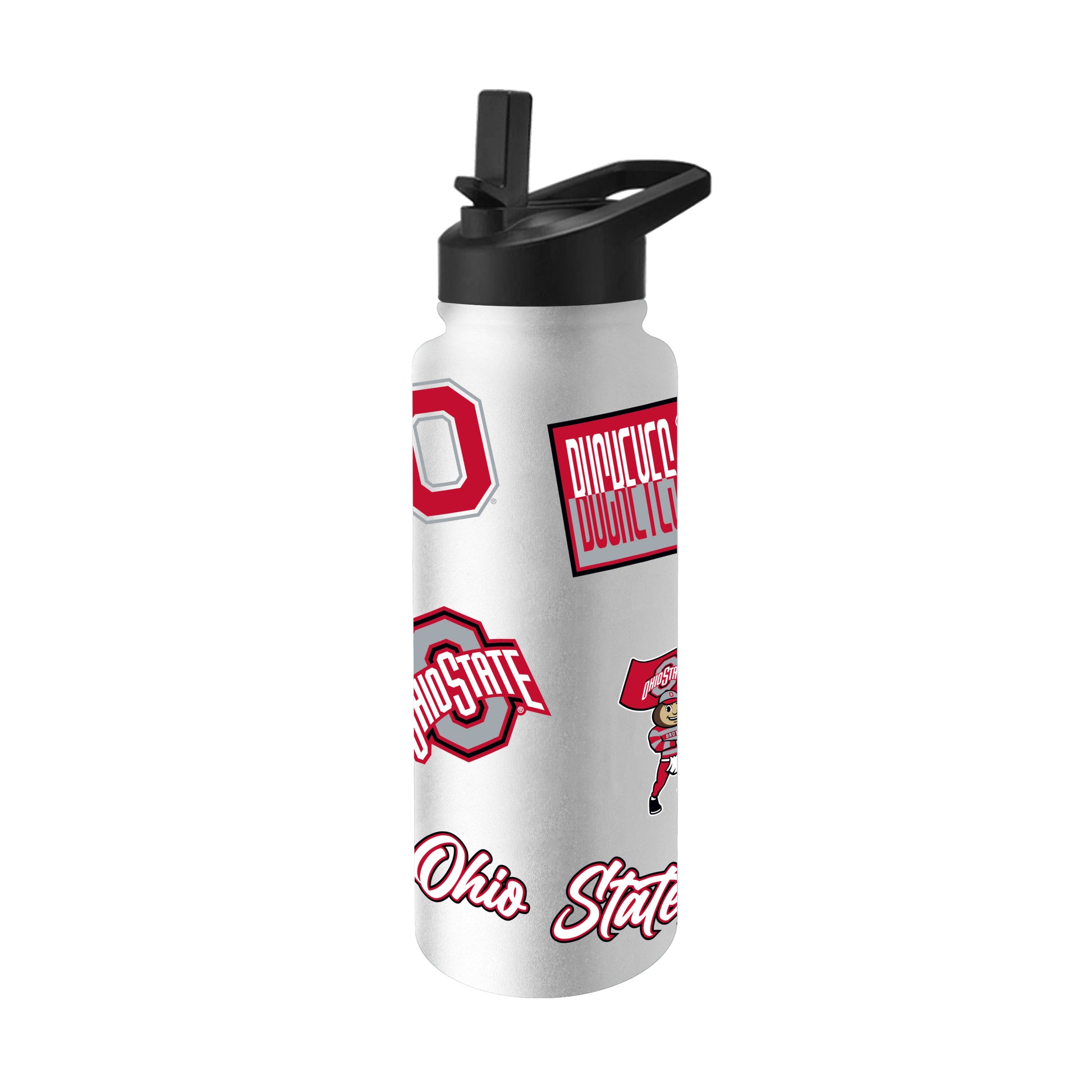 Ohio State 34oz White Dreamweave Quencher Bottle