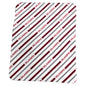 Oklahoma Classic Vertical Stripe Fleece Throw