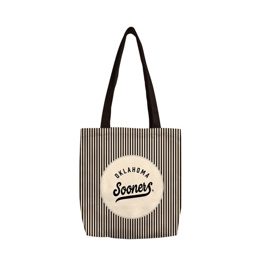 Oklahoma Classic Black Canvas Tote