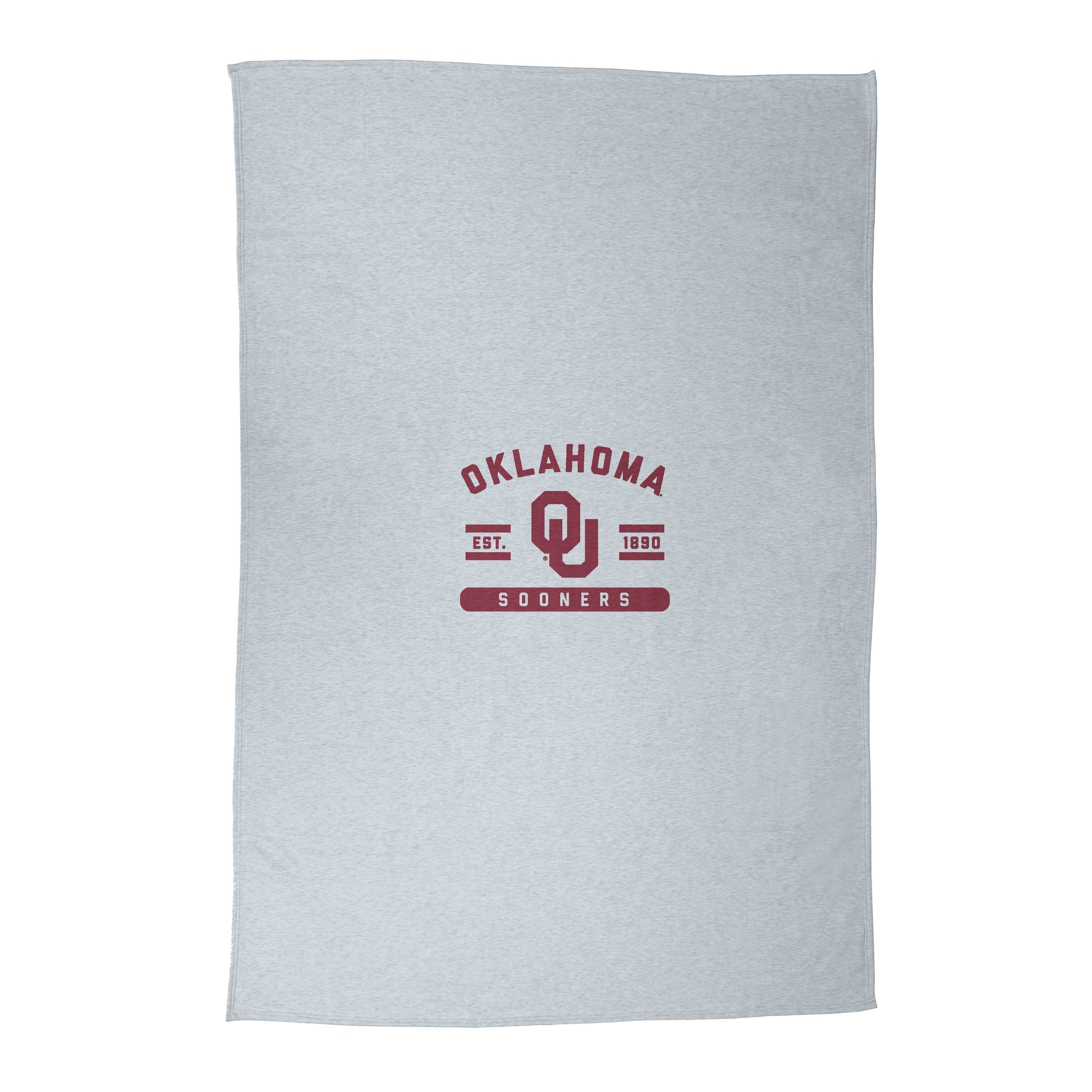 Oklahoma Athletic Gray Sublimated Sweatshirt Blanket