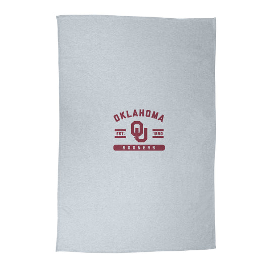 Oklahoma Athletic Gray Sublimated Sweatshirt Blanket