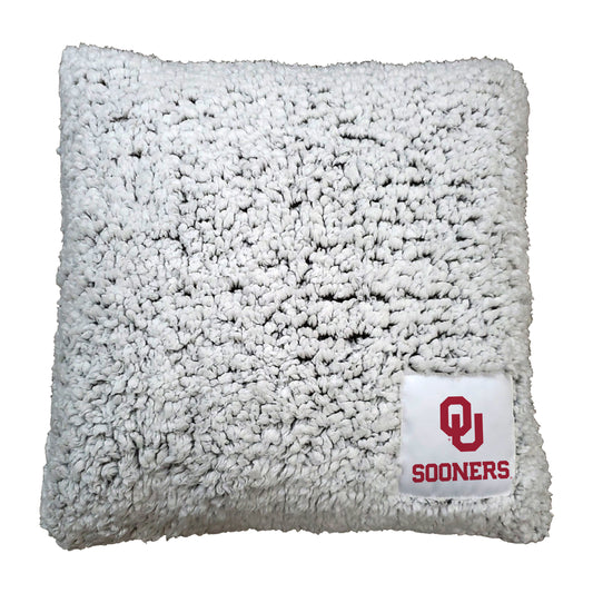 Oklahoma Campus Colors Frosty Throw Pillow