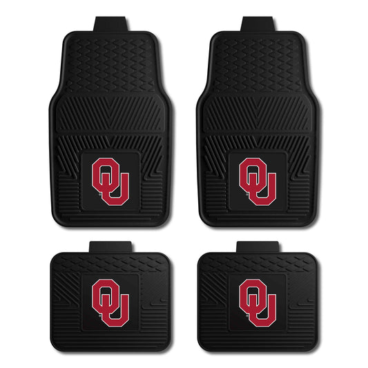 University of Oklahoma 4-pc Vinyl Car Mat Set