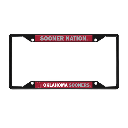 Oklahoma License Black Trinity Plate Frame