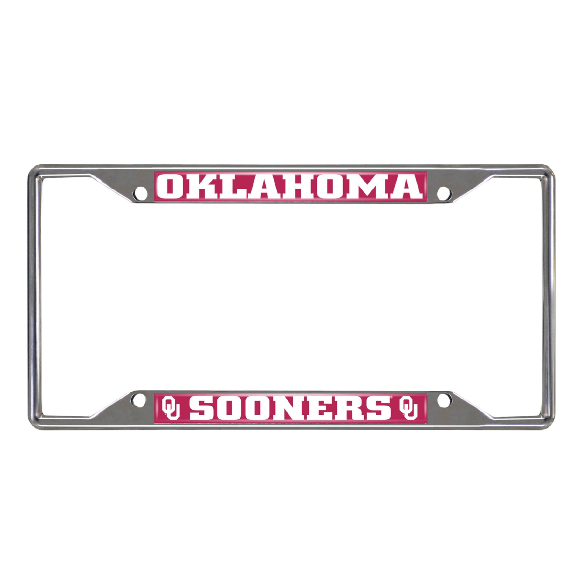 University of Oklahoma Chrome License Plate Frame