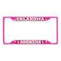 University of Oklahoma-Pink License Plate Frame
