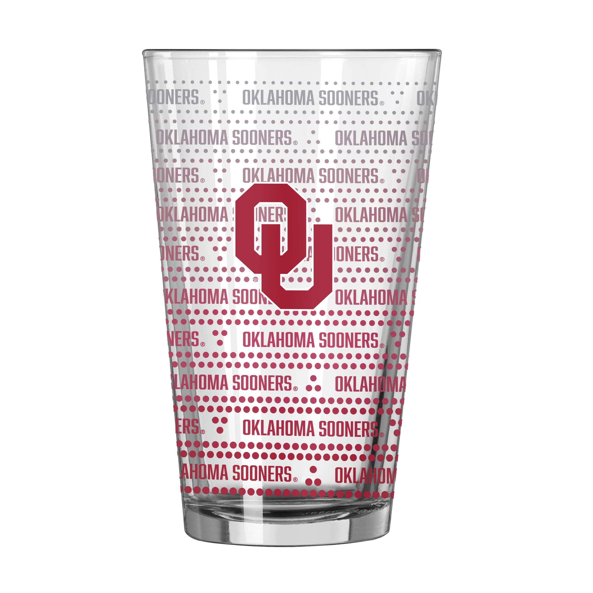 Oklahoma 16oz Chant Fade Pint Glass