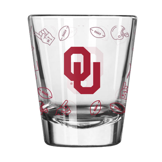 Oklahoma 2oz Ombre Playmaker Shot Glass