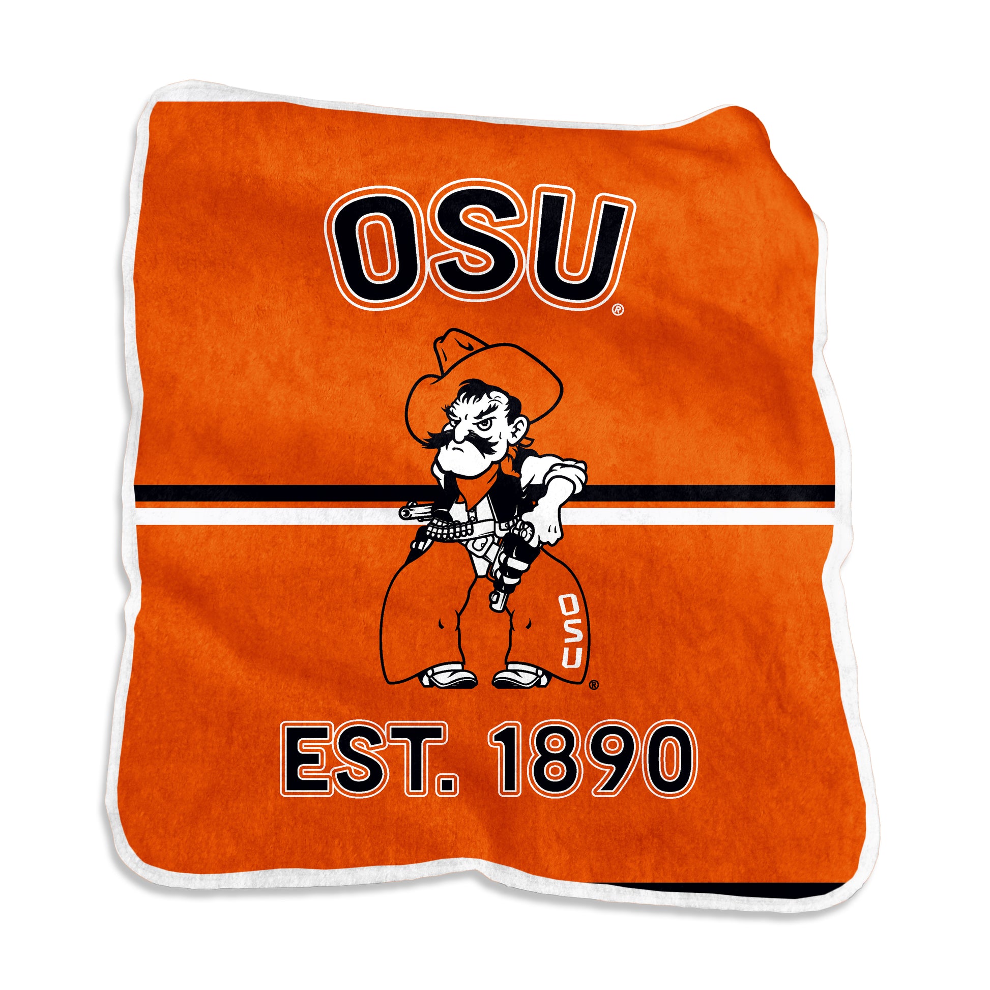 OK State Raschel Rally House Throw