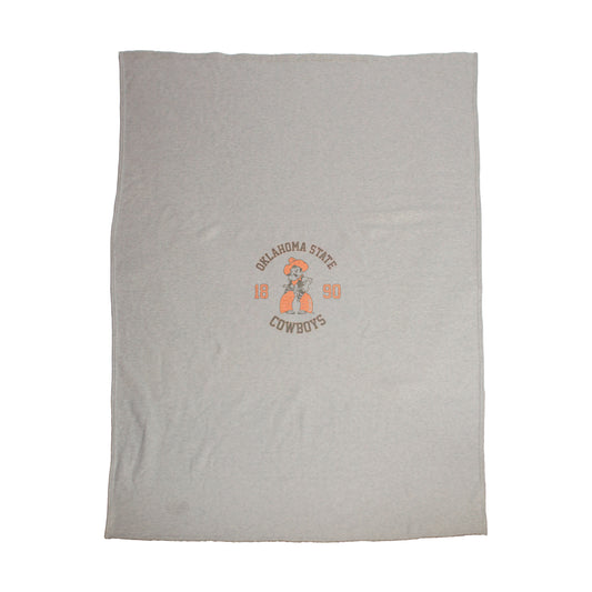OK State Pistol Pete Sublimated Sweatshirt Blanket