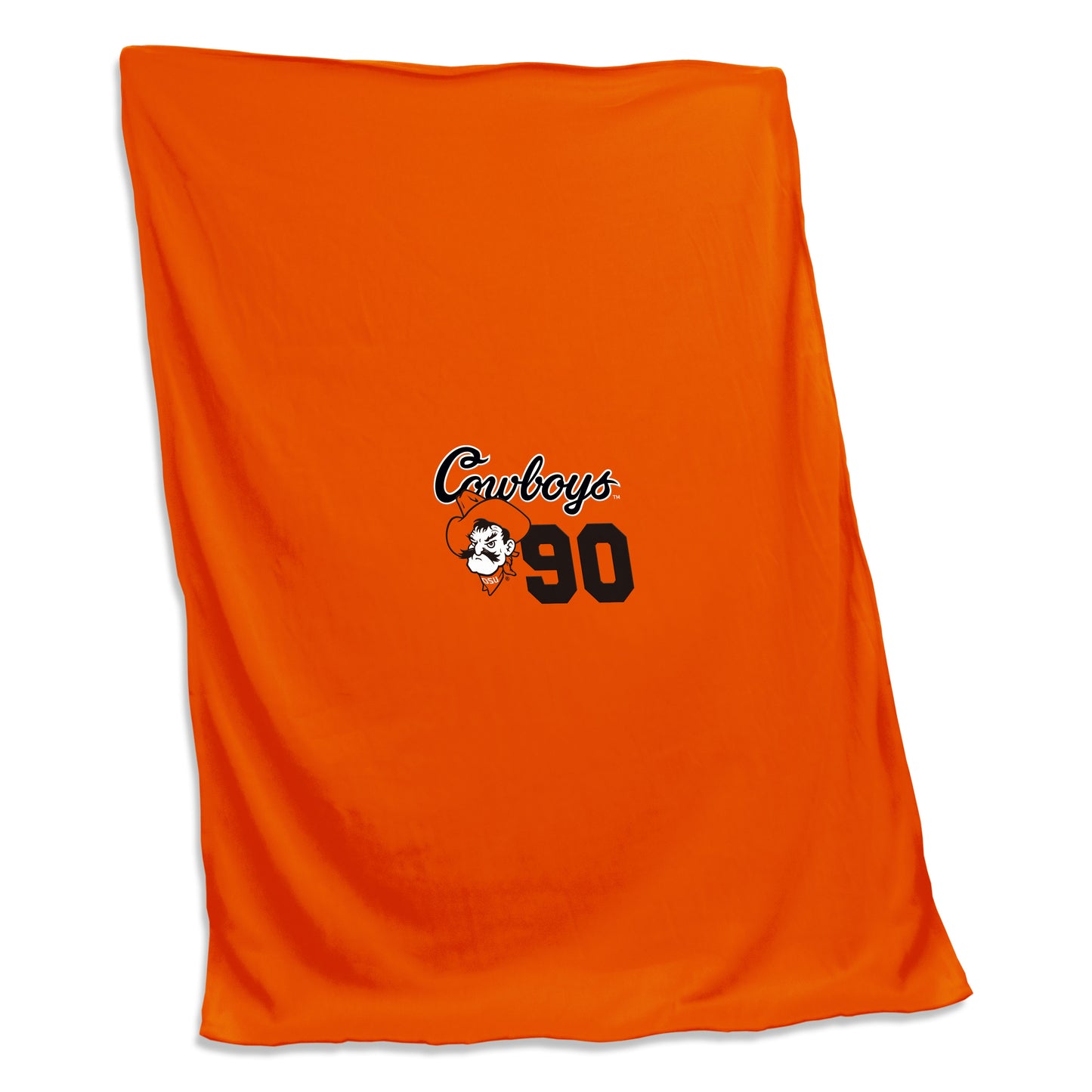 OK State 90 Cowboys Screened Sweatshirt Blanket