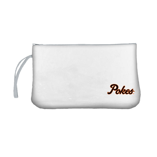 OK State Clear Wristlet