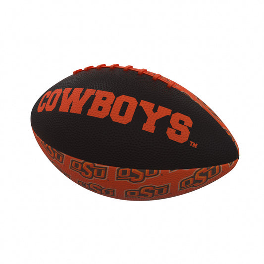 OK State Repeating Mini-Size Rubber Football