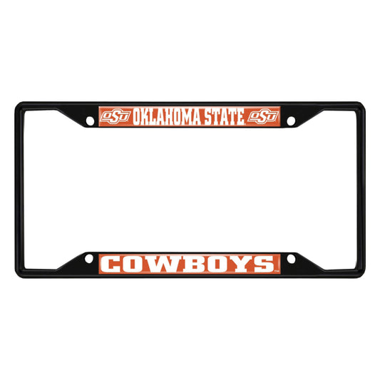Oklahoma State University Black License Plate Frame