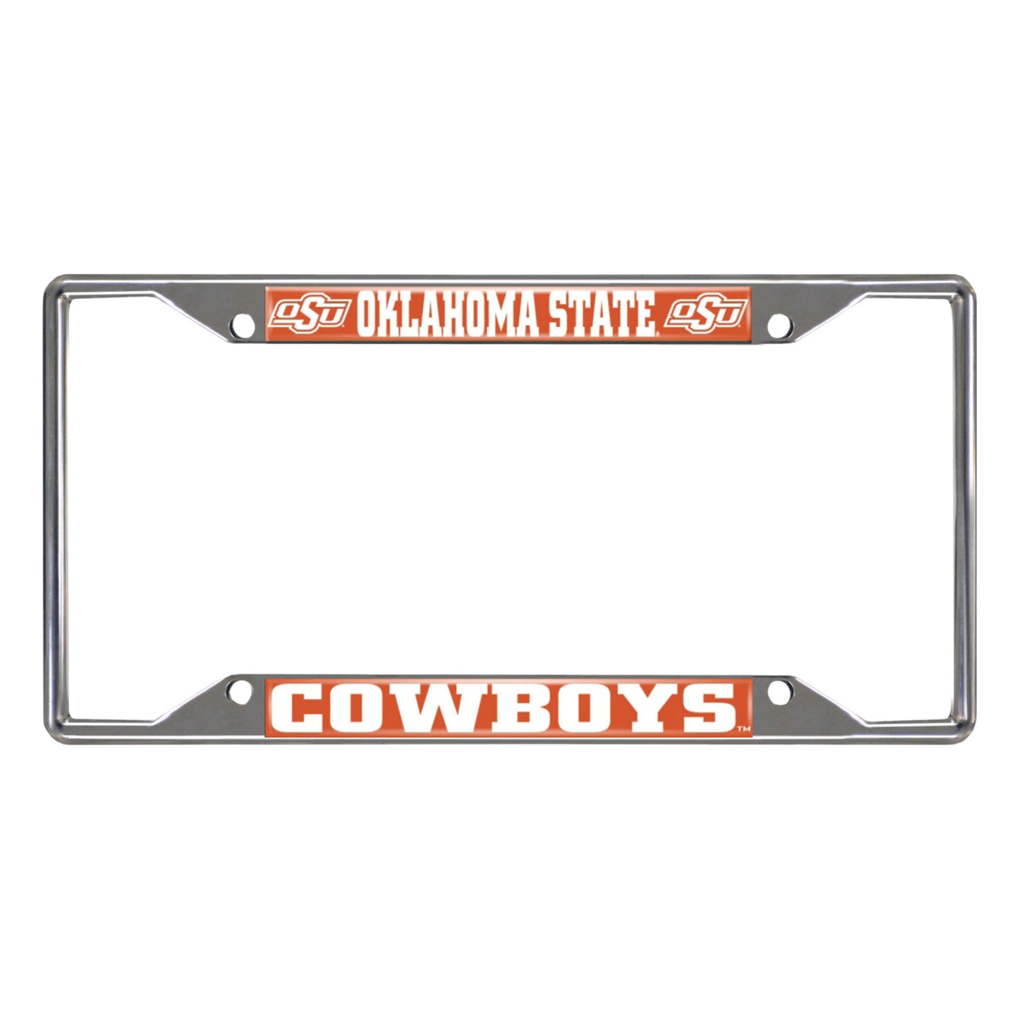 Oklahoma State University Chrome License Plate Frame