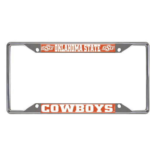 Oklahoma State University Chrome License Plate Frame