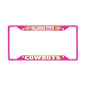 Oklahoma State-Pink License Plate Frame