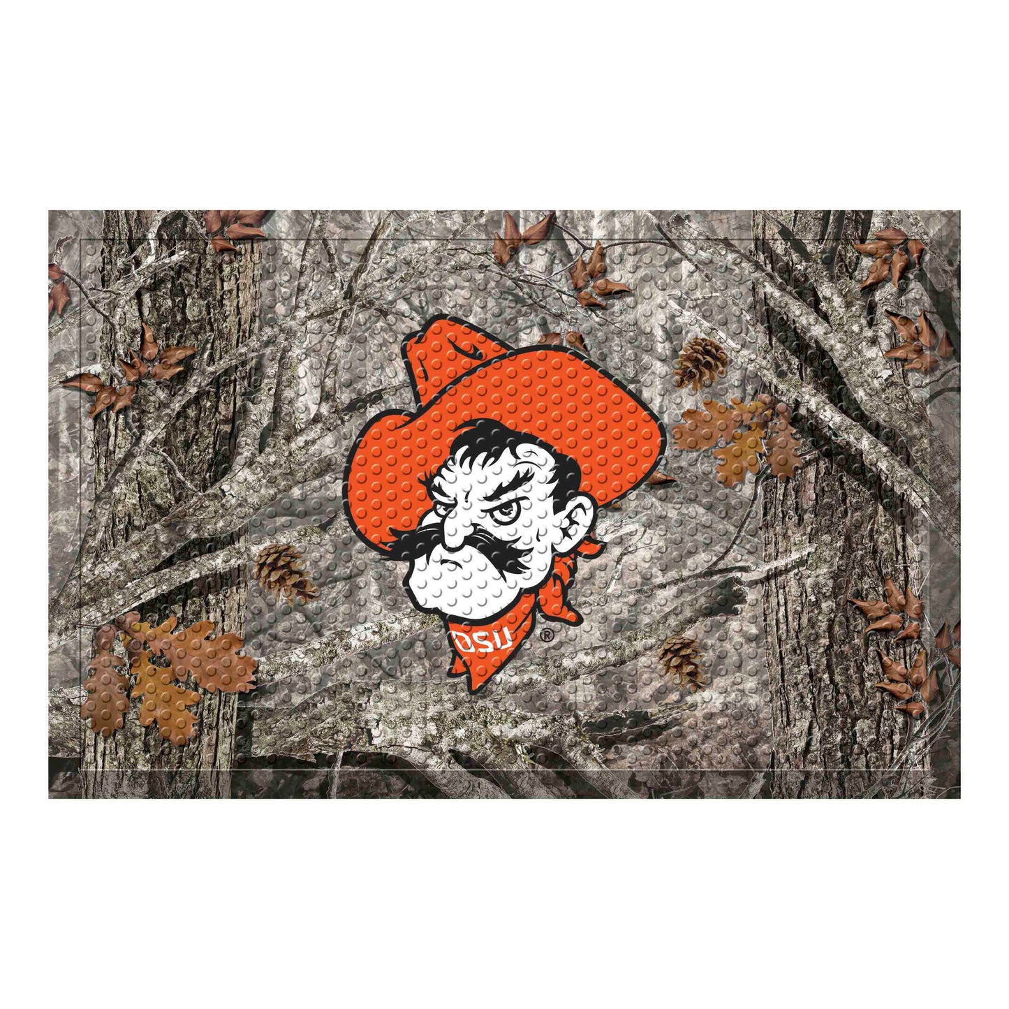 Oklahoma State University Camo Scraper Mat