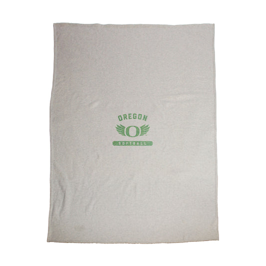 Oregon Softball Sublimated Sweatshirt Blanket