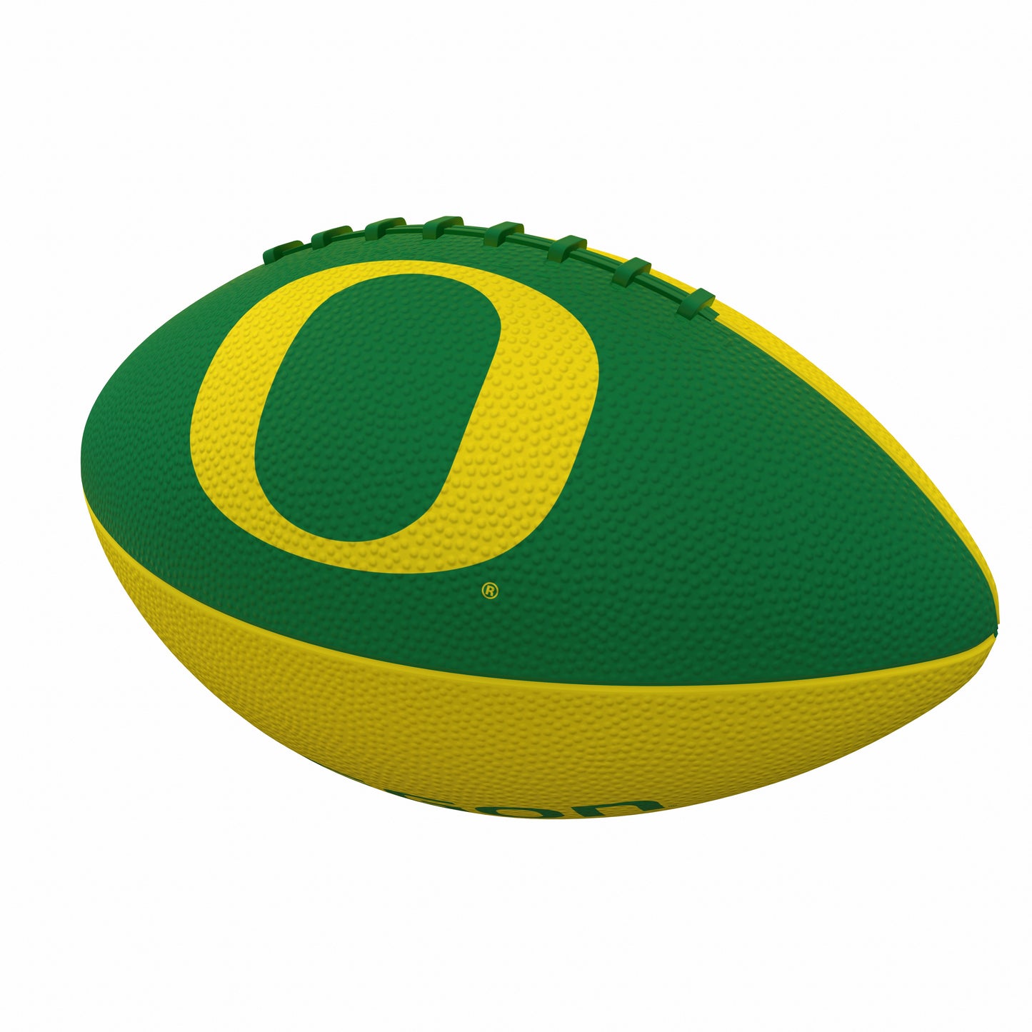 Oregon Pinwheel Logo Junior Size Rubber Football
