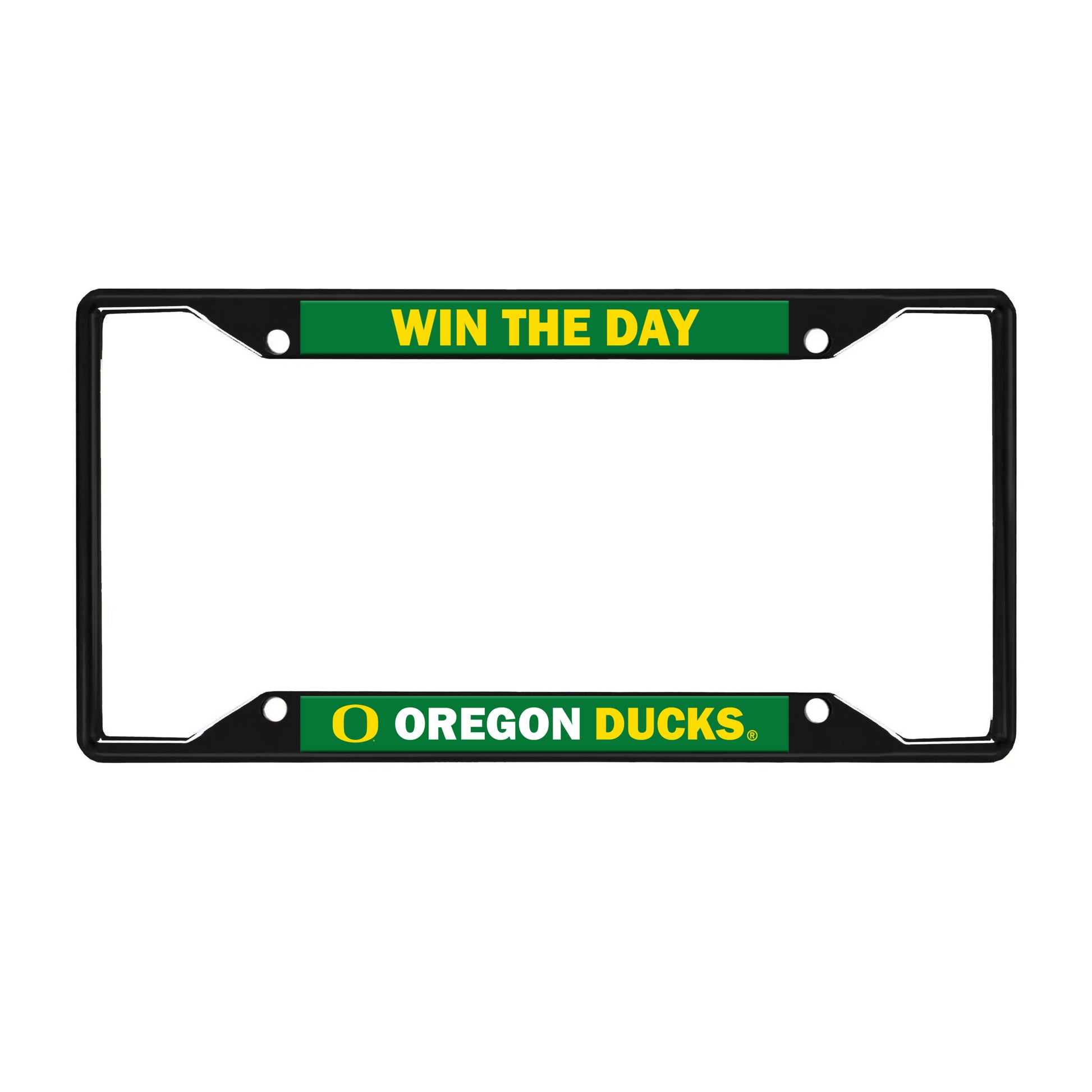 Oregon License Black Trinity Plate Frame