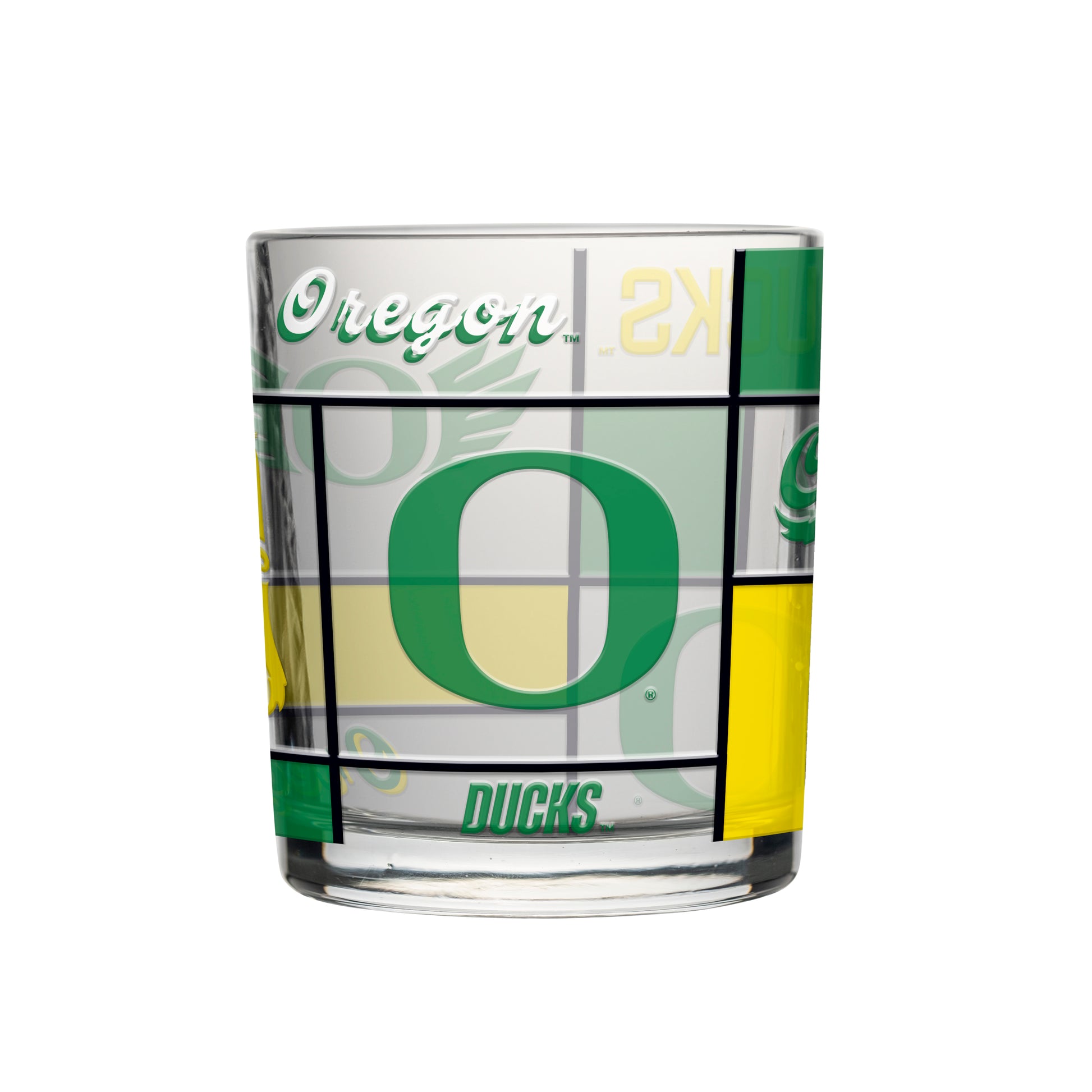 Oregon 12oz Quilted Stained Rocks Glass