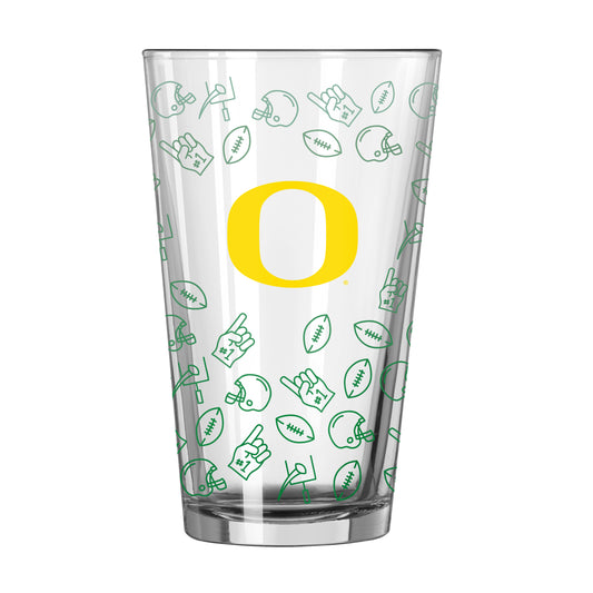 Oregon 16oz Ombre Playmaker Pint Glass