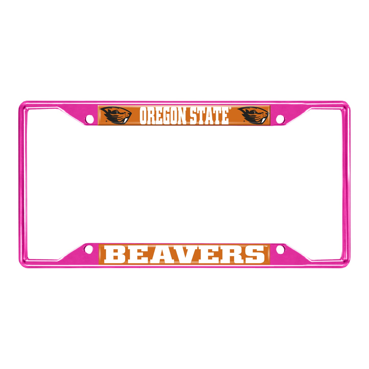 Oregon State University-Pink License Plate Frame