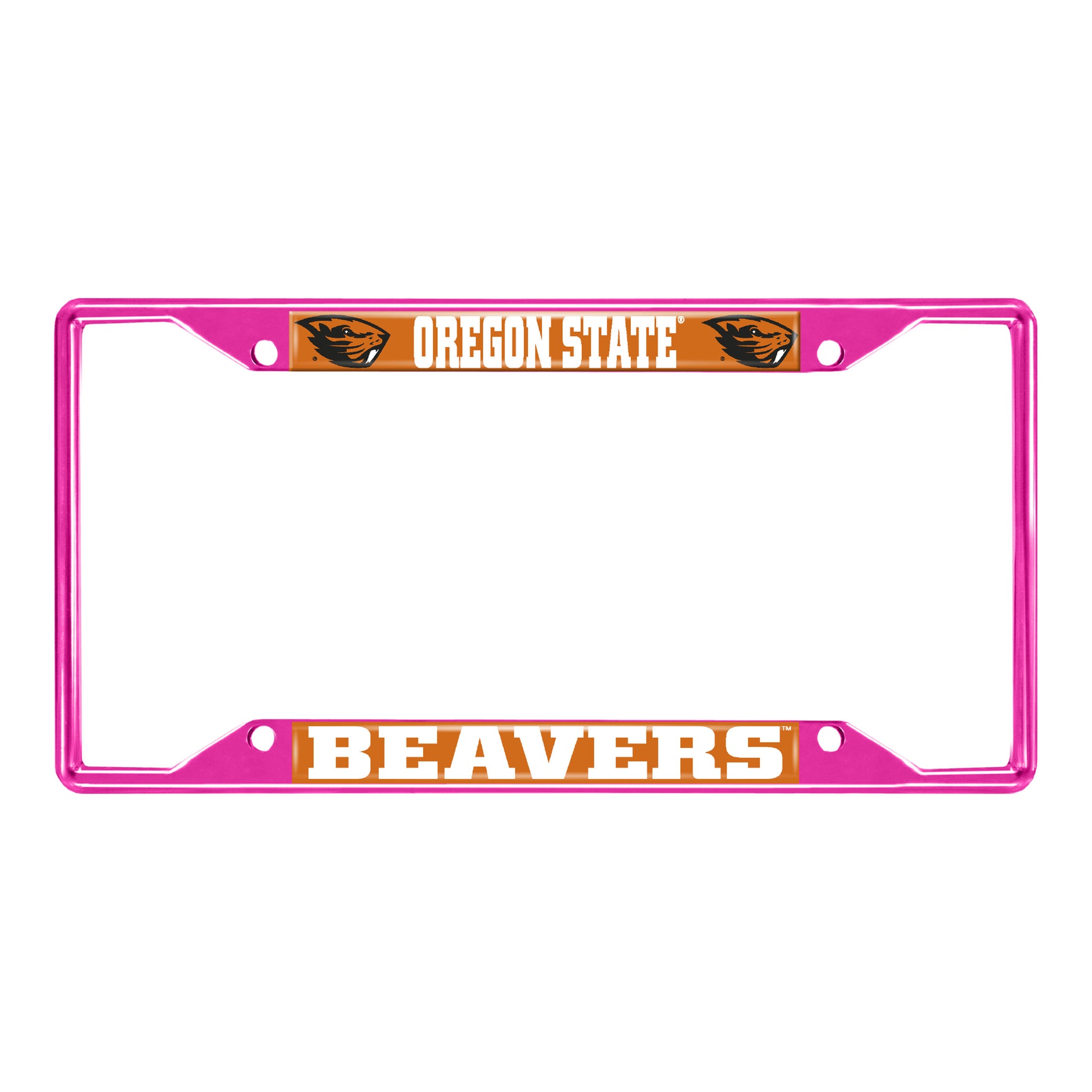 Oregon State University-Pink License Plate Frame