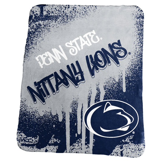 Penn State Classic Graffiti Fleece Throw