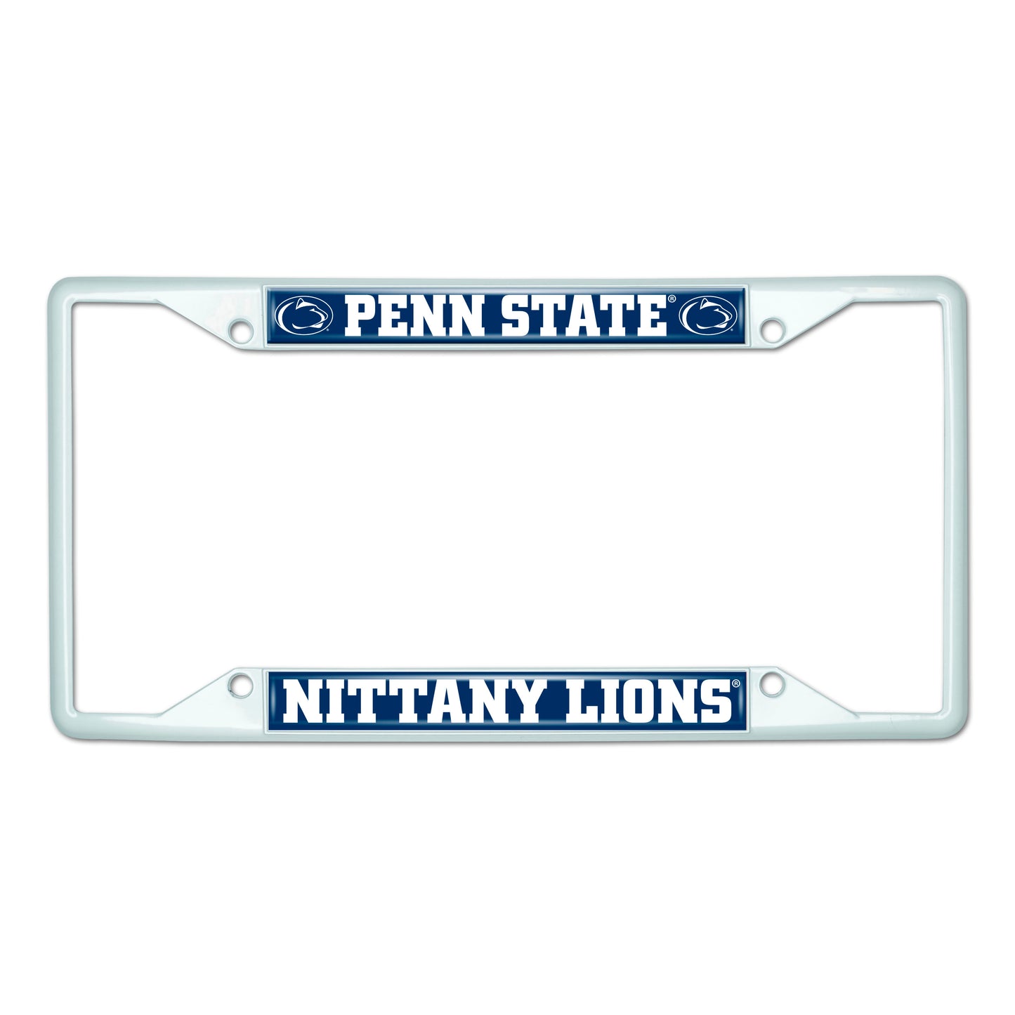 Penn State-White License Plate
