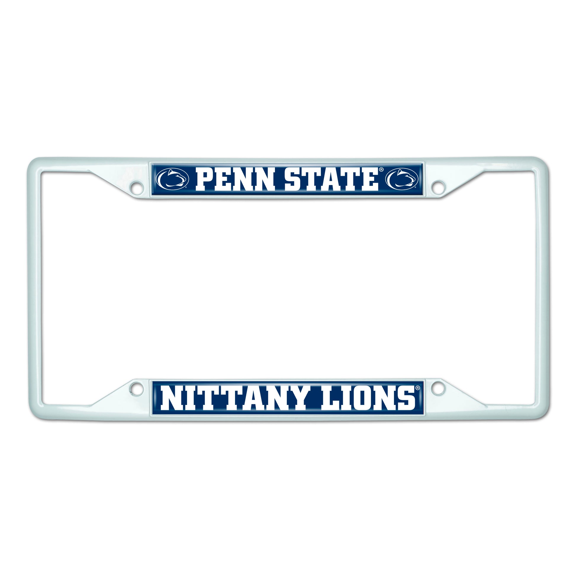 Penn State-White License Plate