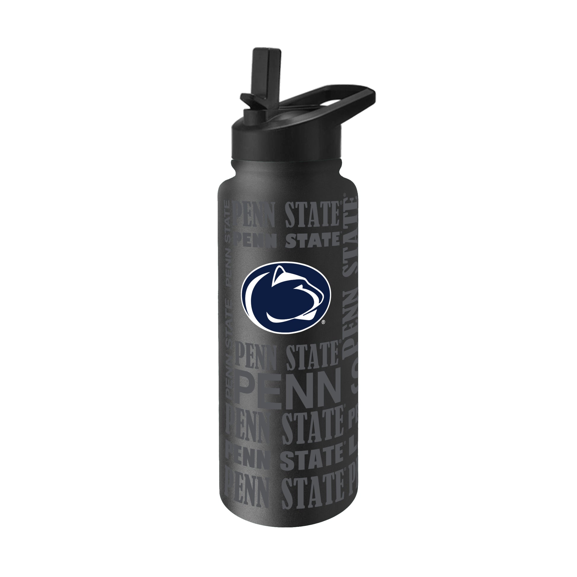 Penn State 34oz Black Replay Quencher Bottle