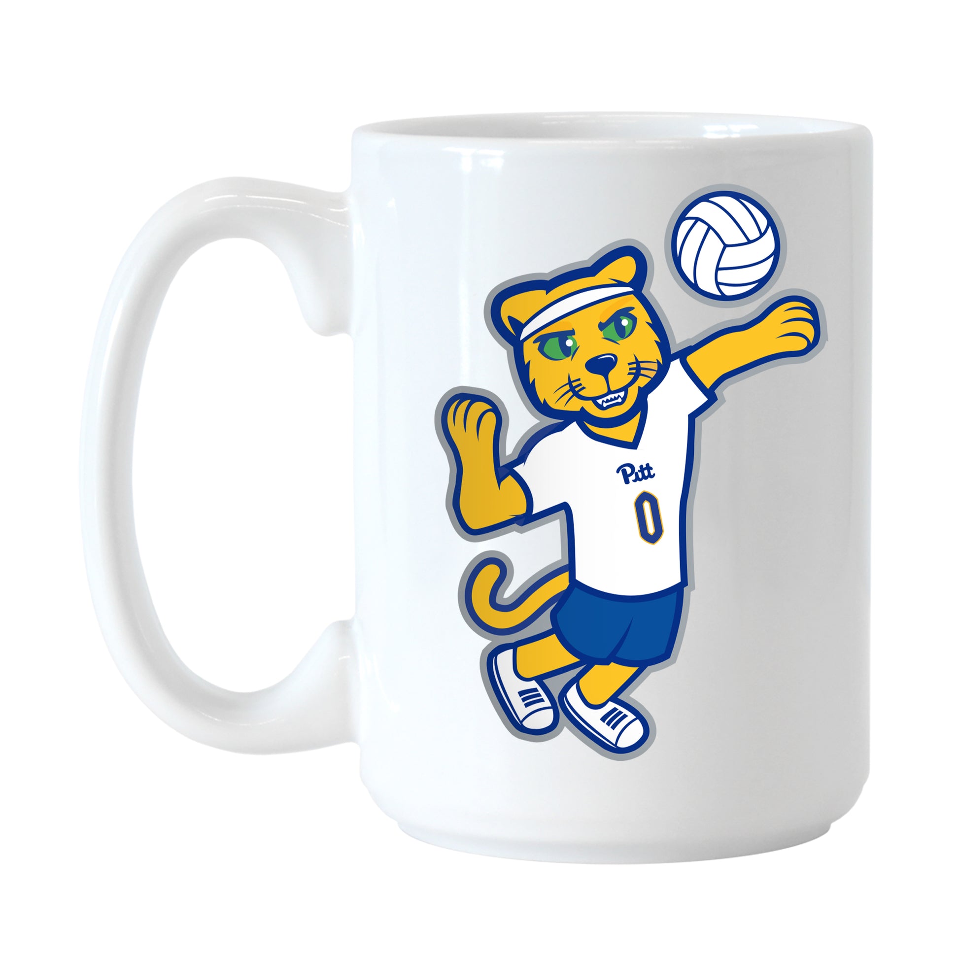 Pittsburgh 15oz Volleyball Mascot Sublimated Mug