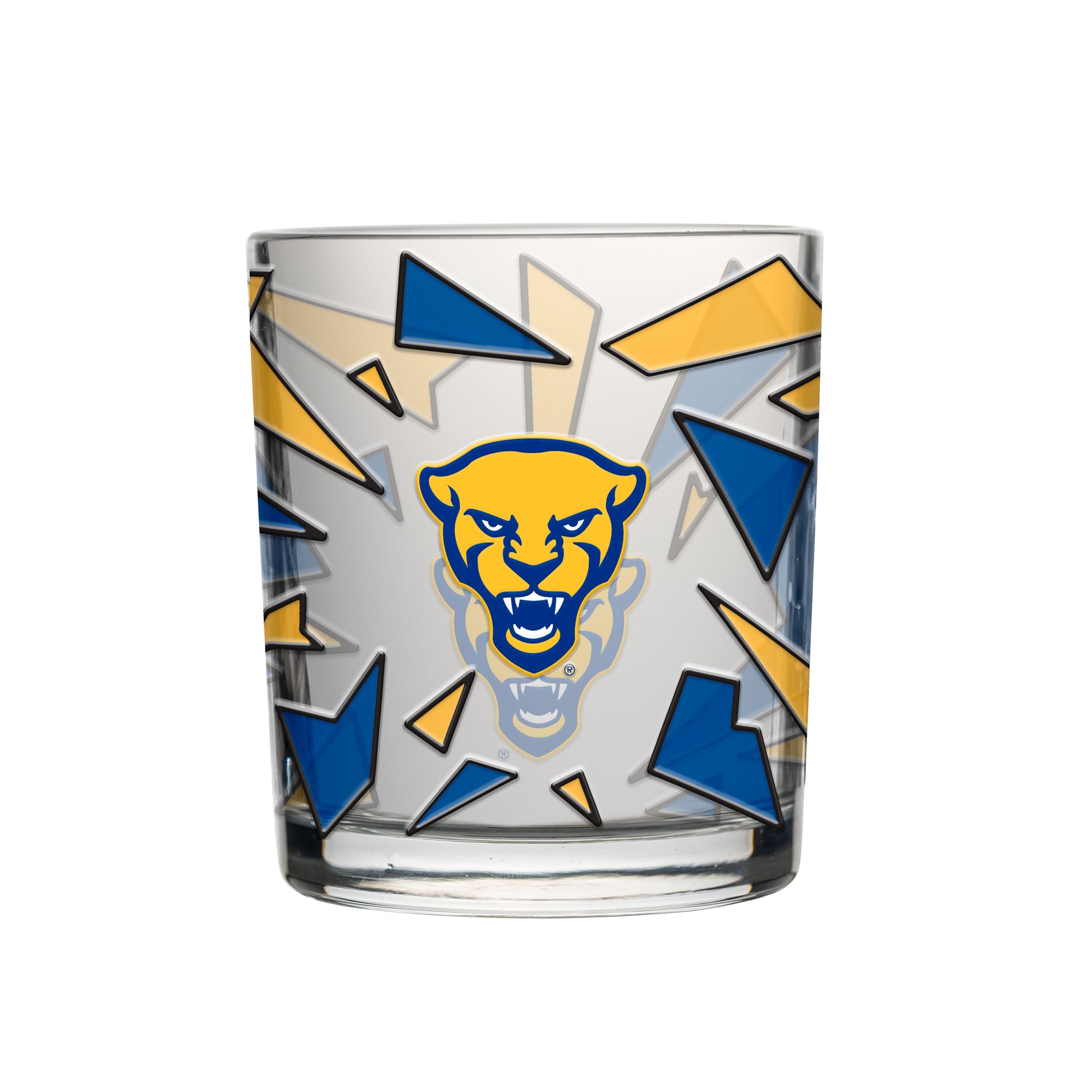 Pittsburgh 12oz Prism Stained Rocks Glass