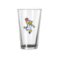 Pittsburgh 16oz Basketball Mascot Pint Glass