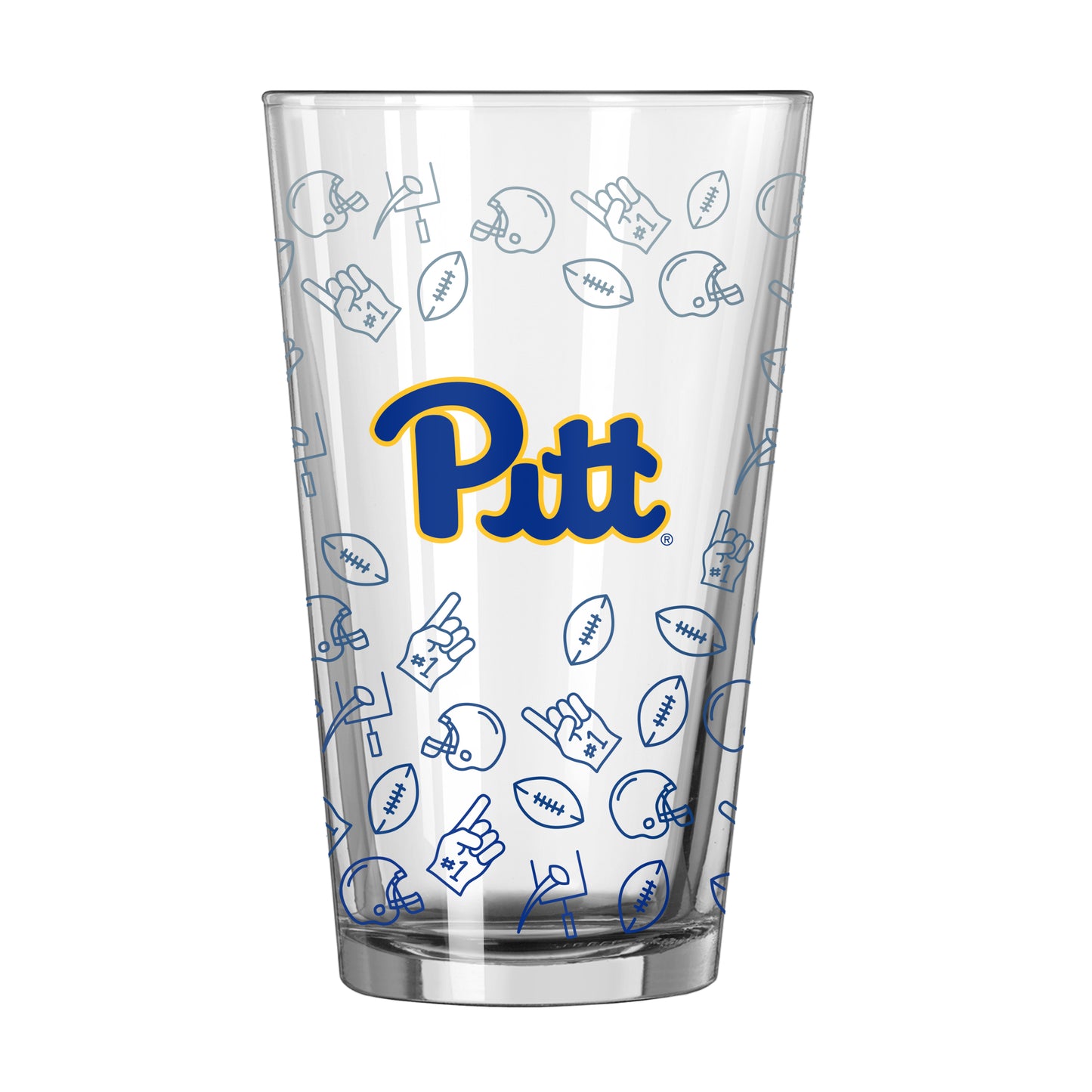 Pittsburgh 16oz Ombre Playmaker Pint Glass