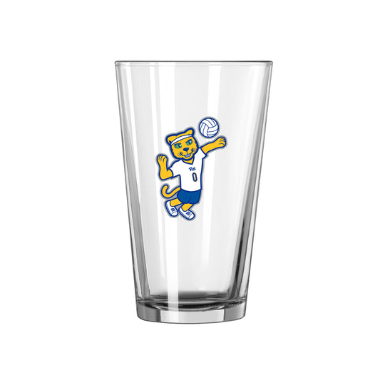 Pittsburgh 16oz Volleyball Mascot Pint Glass