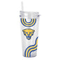 Pittsburgh 22oz Waves Dbl Wall Clear Tumbler