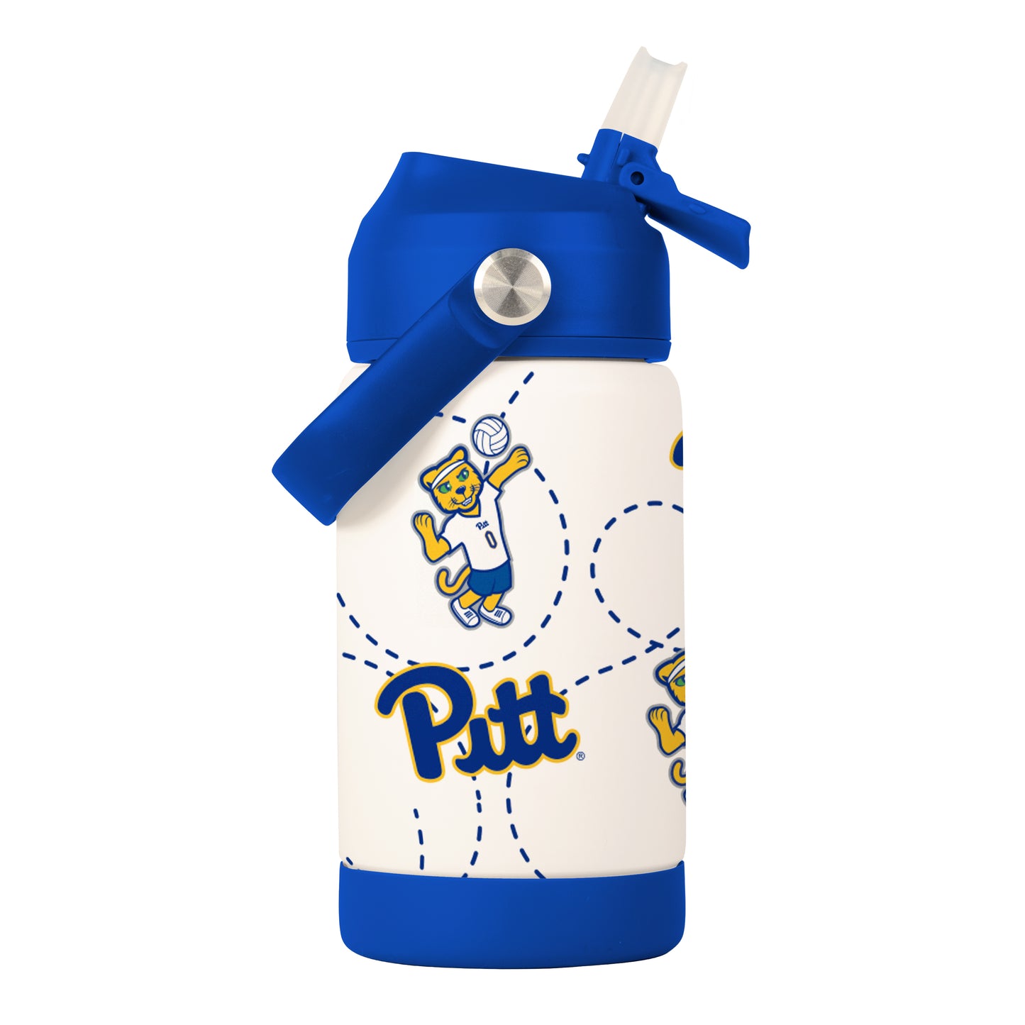 Pittsburgh 12oz Volleyball Mascot SS Kids Bottle