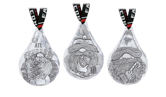 NFL Atlanta Falcons 3-Piece Gridiron Gnomes Ornament Set