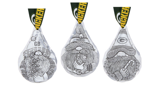 NFL Green Bay Packers 3-Piece Gridiron Gnomes Ornament Set