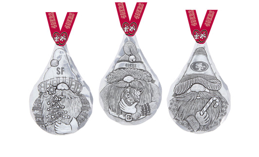 NFL San Francisco 49ers 3-Piece Gridiron Gnomes Ornament Set