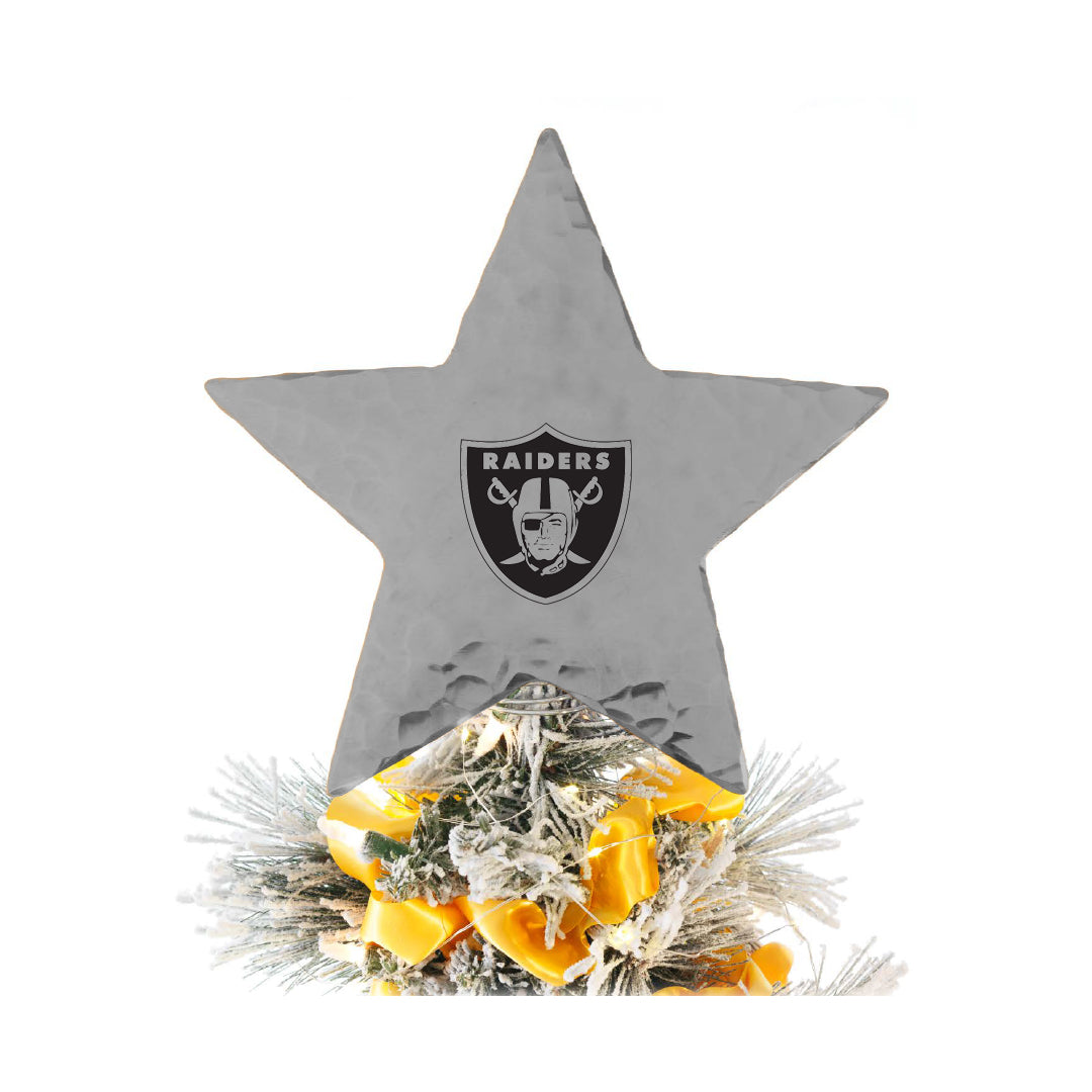 NFL Las Vegas Raiders Star Tree Topper
