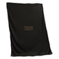 Purdue Screened Black Sweatshirt Blanket