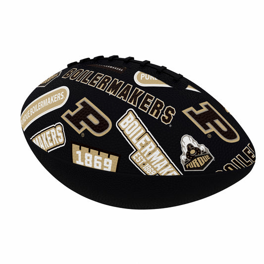 Purdue University Mini Abstract Size Rubber Footballl